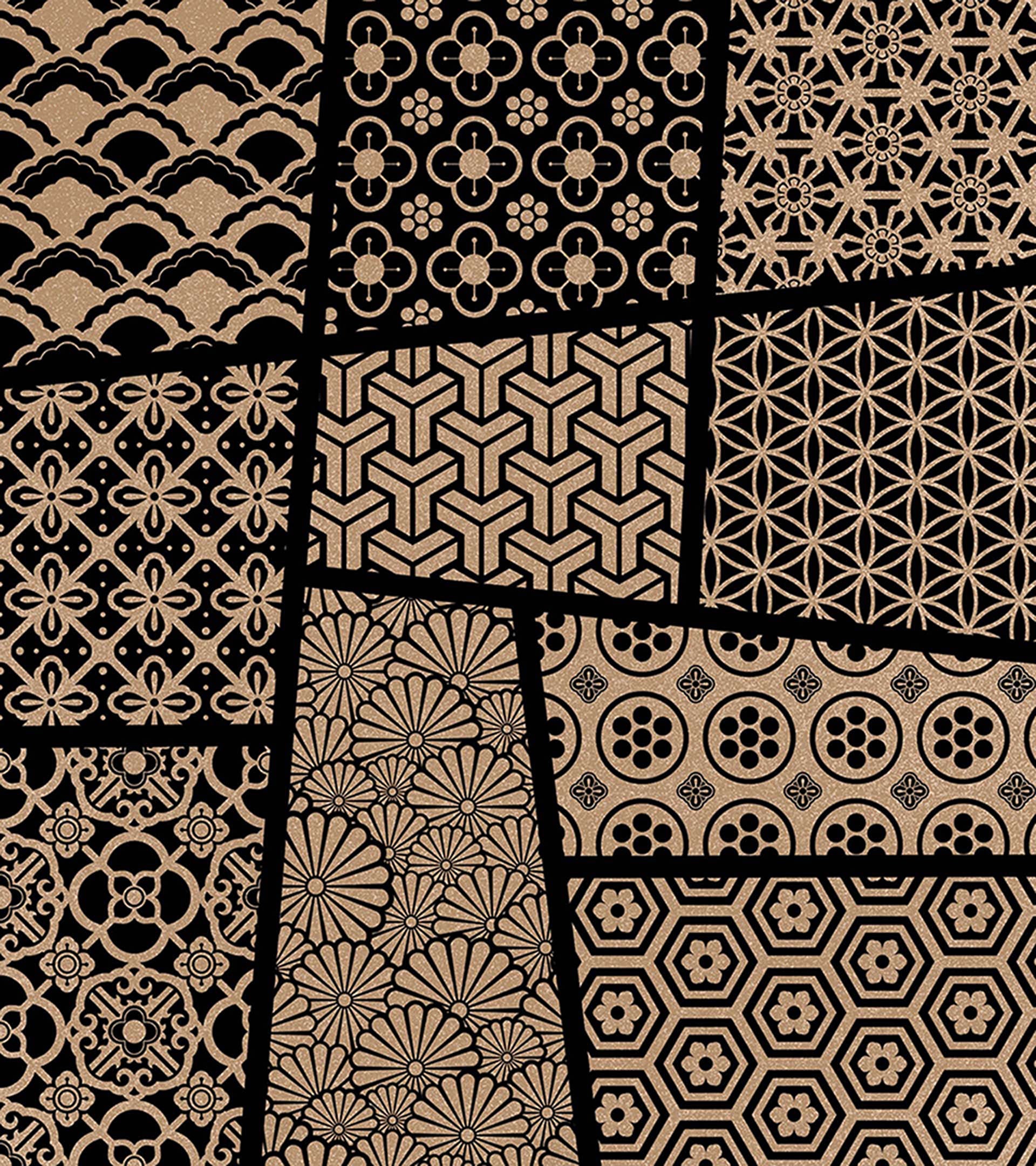 (Procreate) Asian ornamental patterns Brush Set A