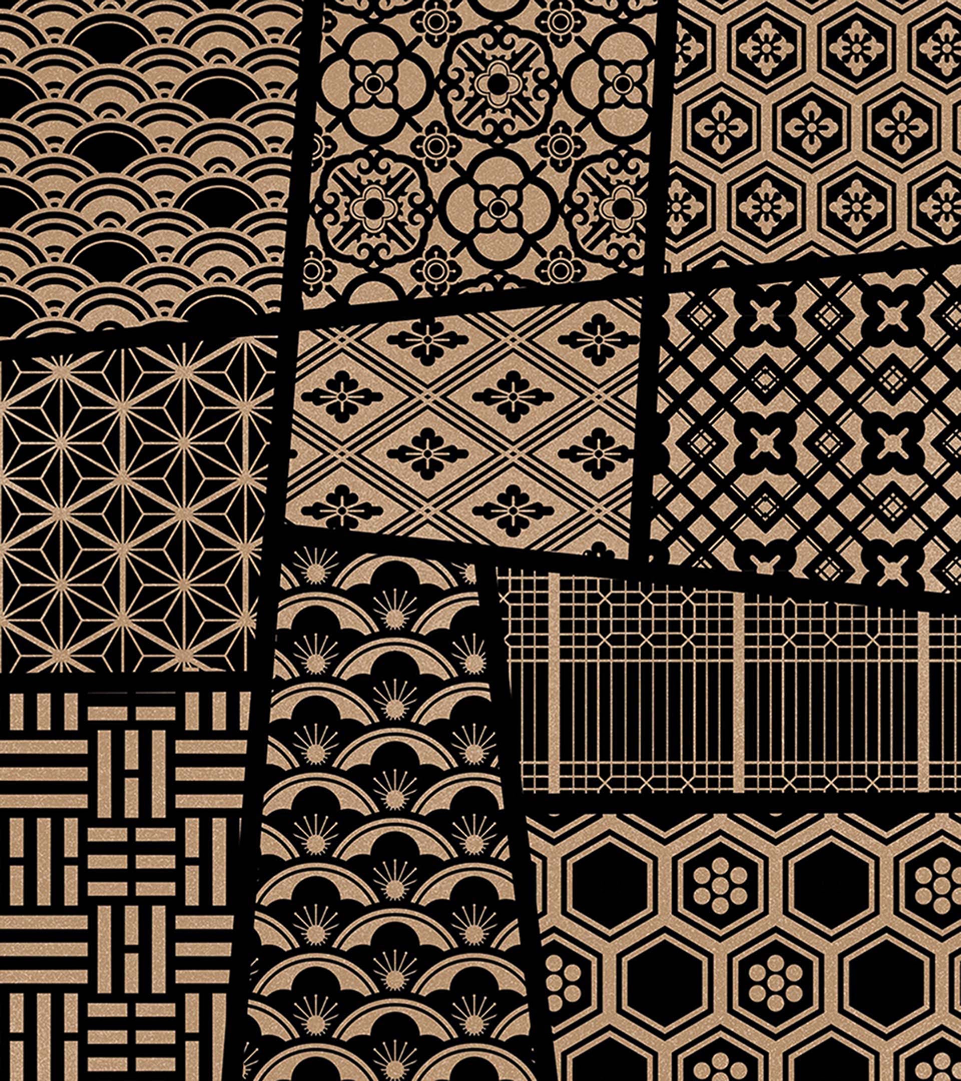 (Procreate) Asian ornamental patterns Brush Set A