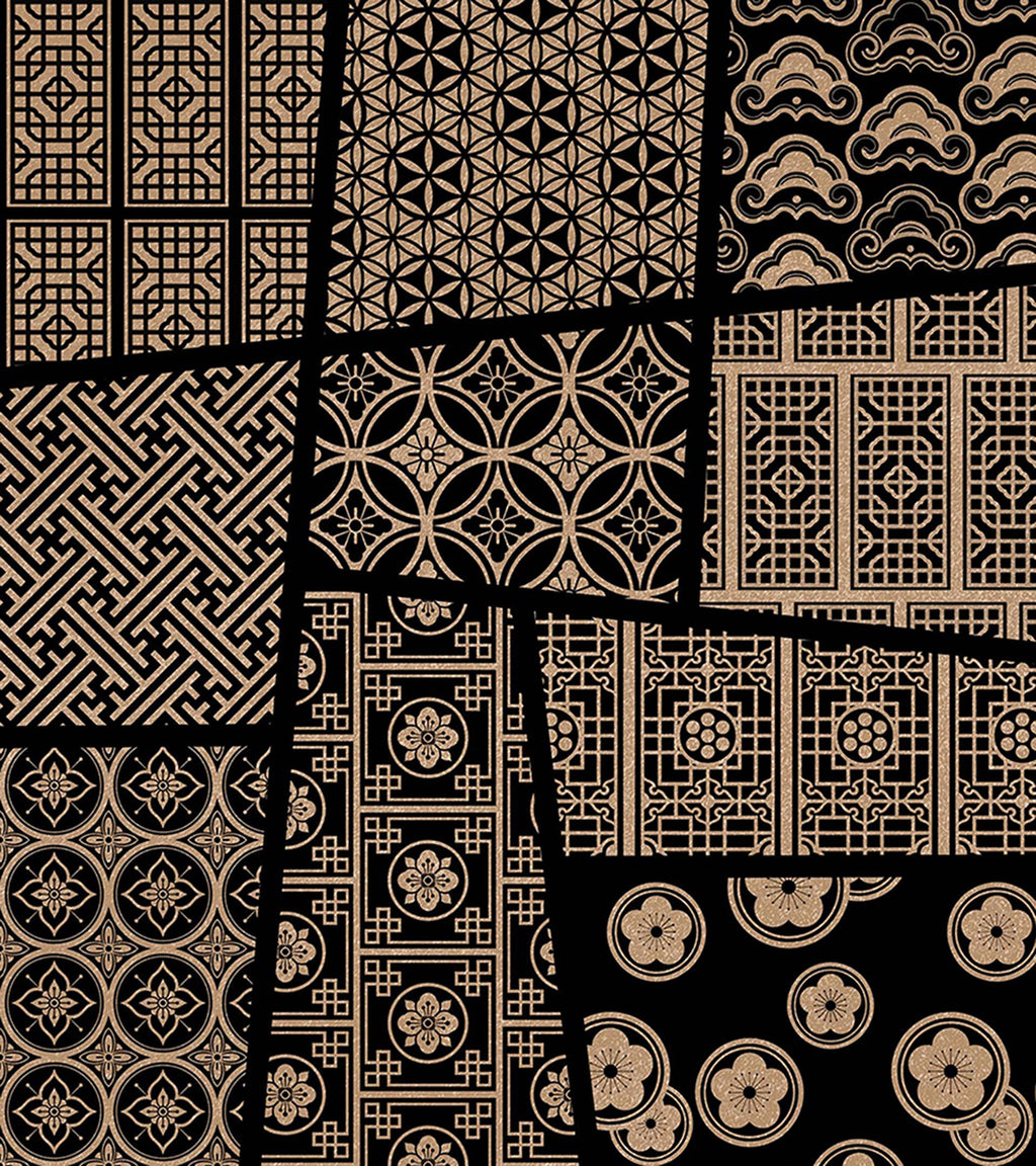 (Procreate) Asian ornamental patterns Brush Set B