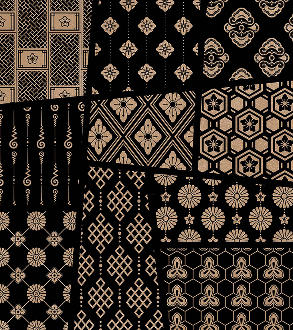 (Procreate) Asian ornamental patterns Brush Set B