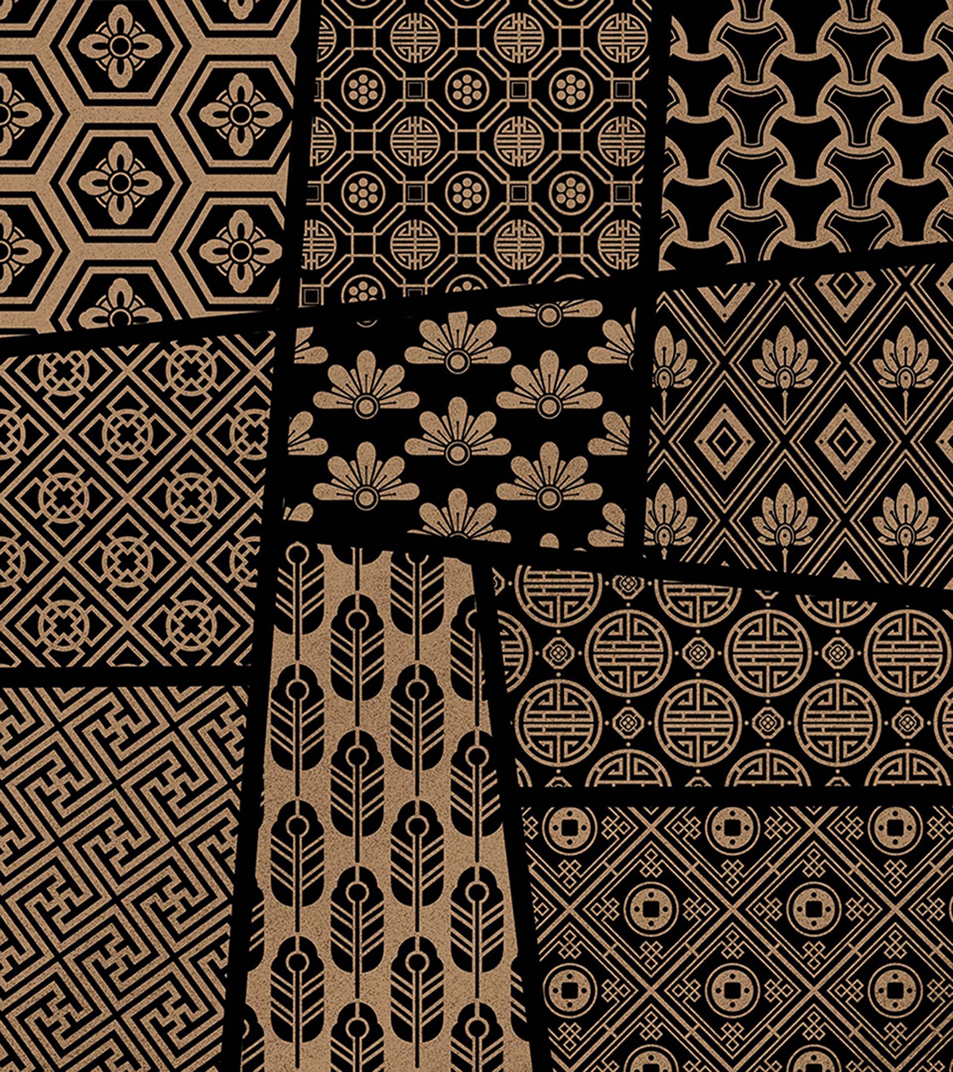 (Procreate) Asian ornamental patterns Brush Set B